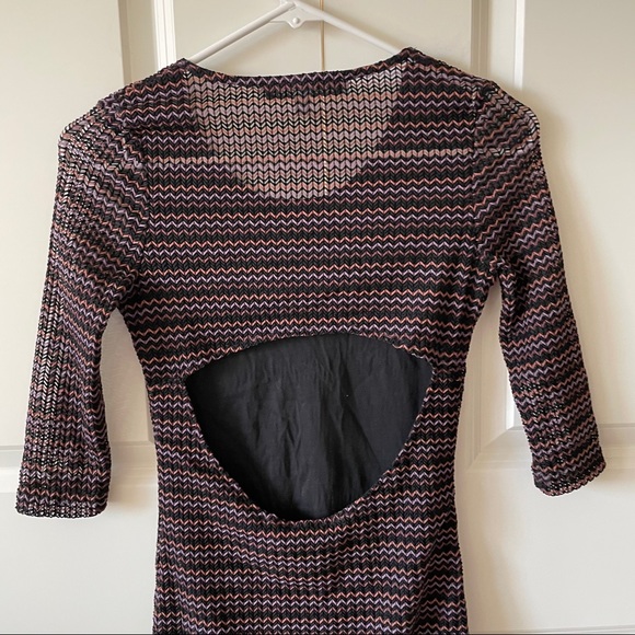 Lovers + Friends Sway Chevron Mesh Mini Dress - Picture 11 of 11